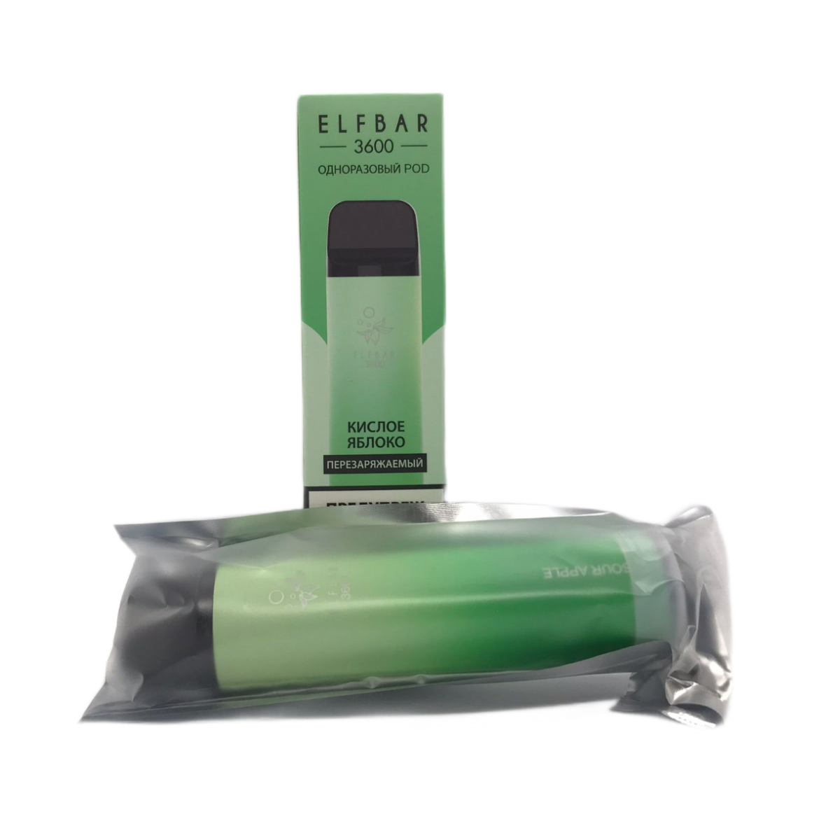ELF BAR 3600 Кислое яблоко