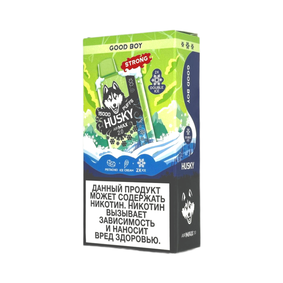 HUSKY AIRMAX 2.0 15000 Фисташковое мороженое