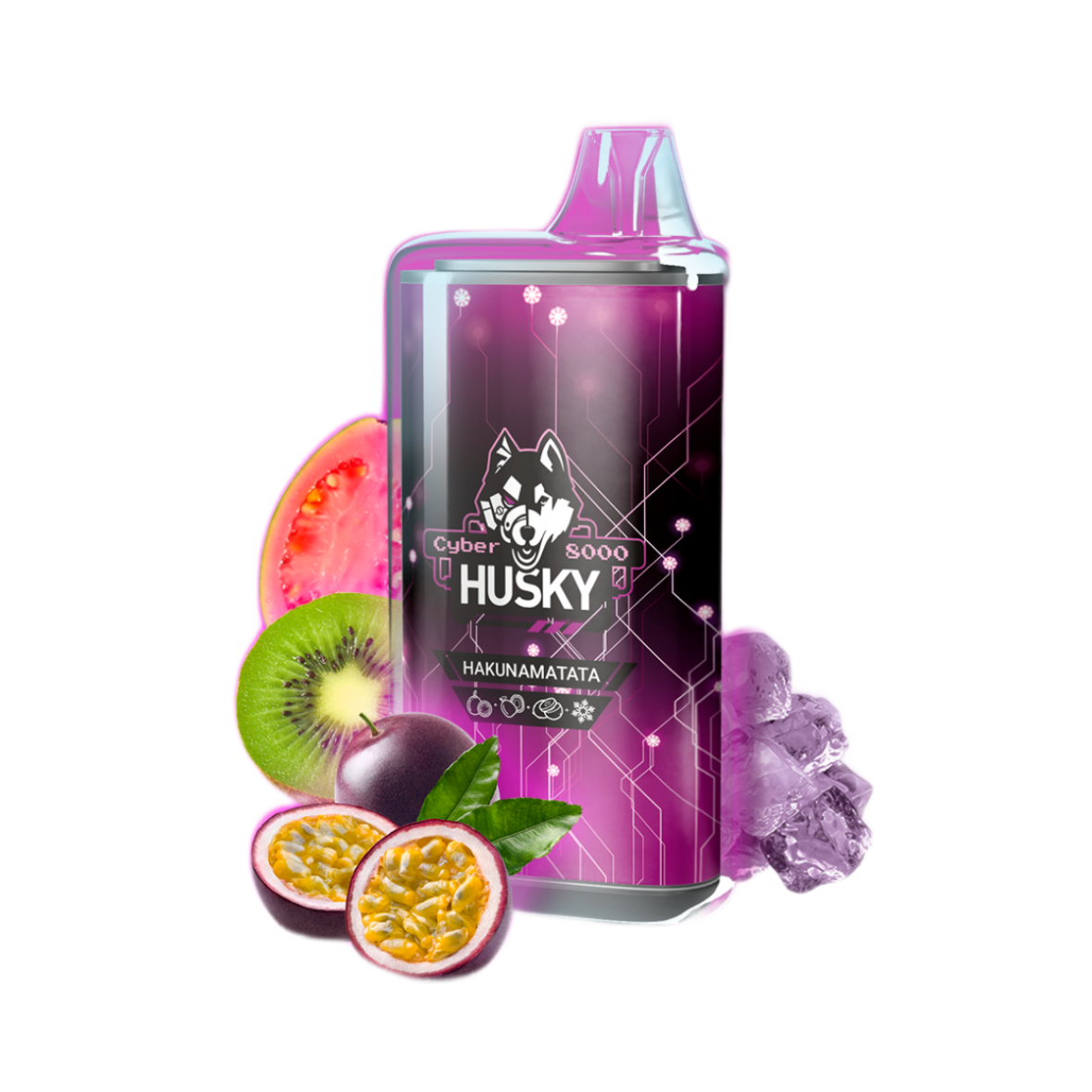 HUSKY CYBER NEW 8000 Маракуйя киви гуава