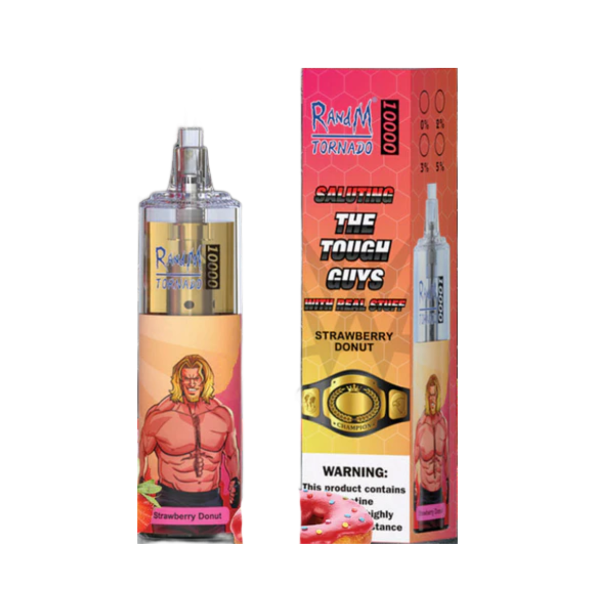 R AND M Tornado 10000 Клубничный пончик